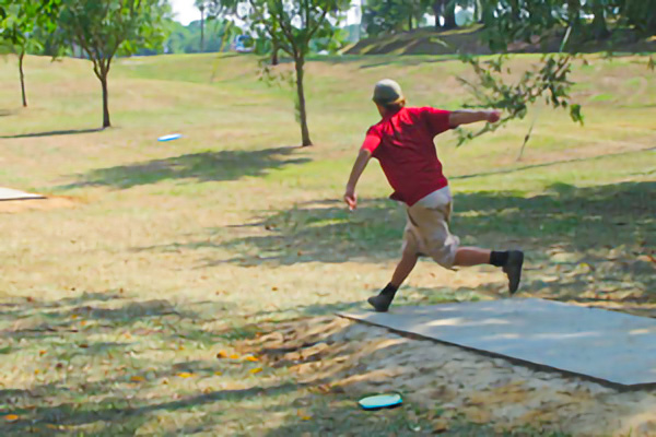 Disc golfer