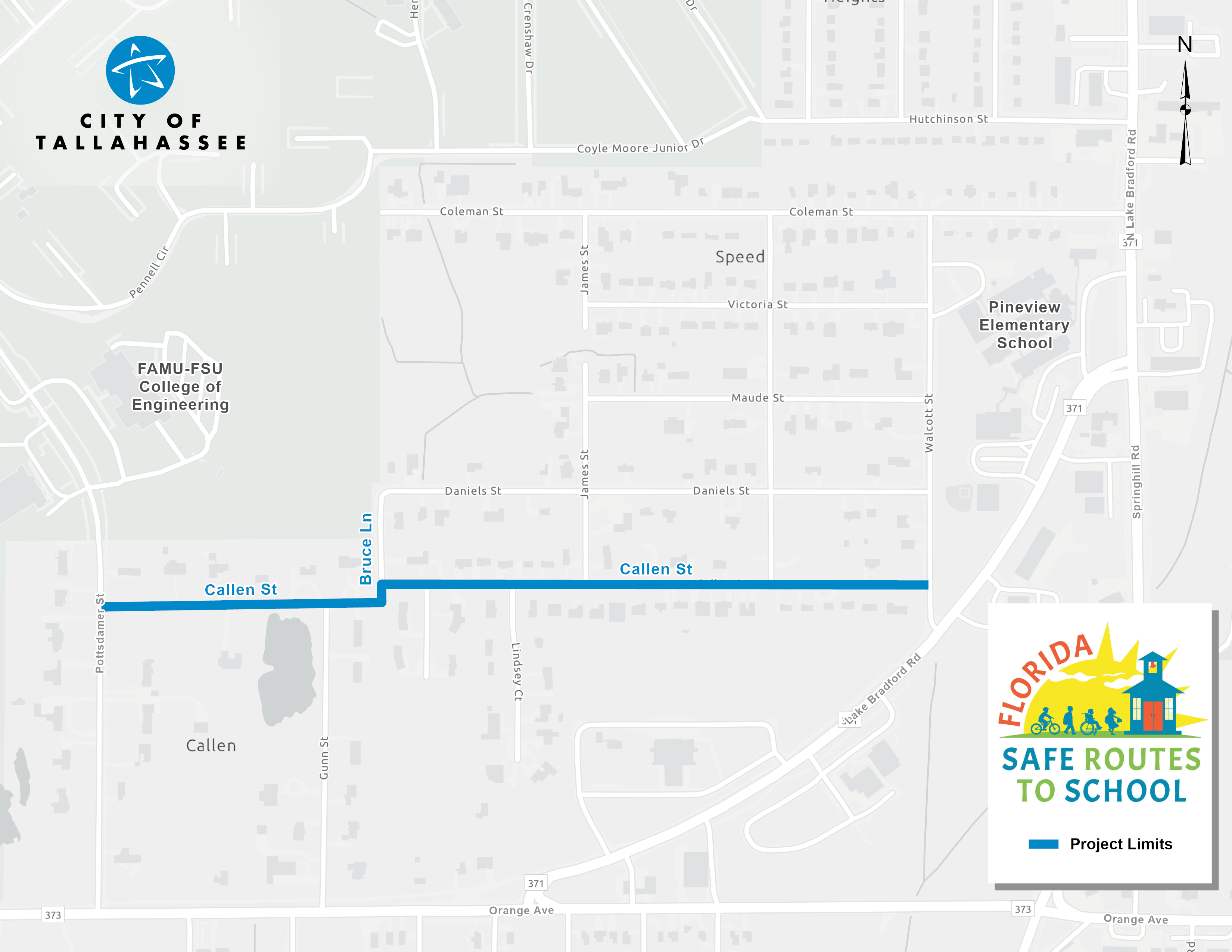 a map of the project area